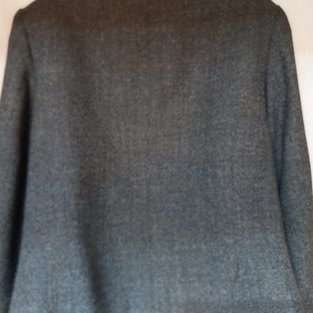 Pendleton Virgin Wool Gray Open Front Blazer Jack… - image 6